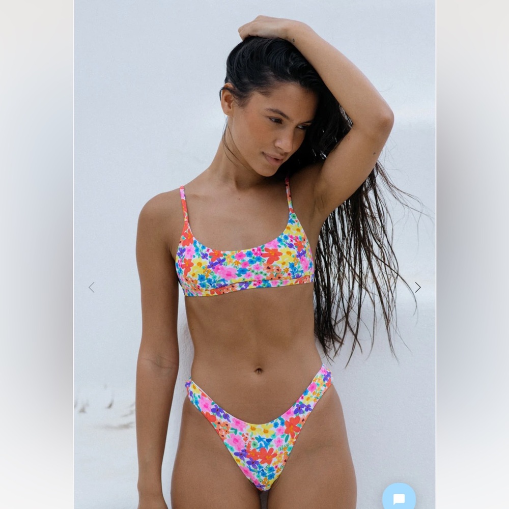 Size small bottoms- sold out online!! Bright Swimwear CITRUS FLORAL Bali bottom